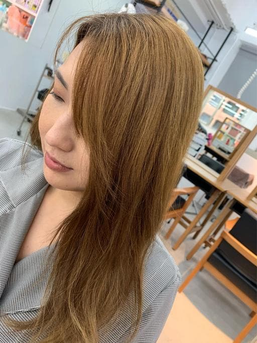 女生中長髮、台北剪髮、中山區剪髮