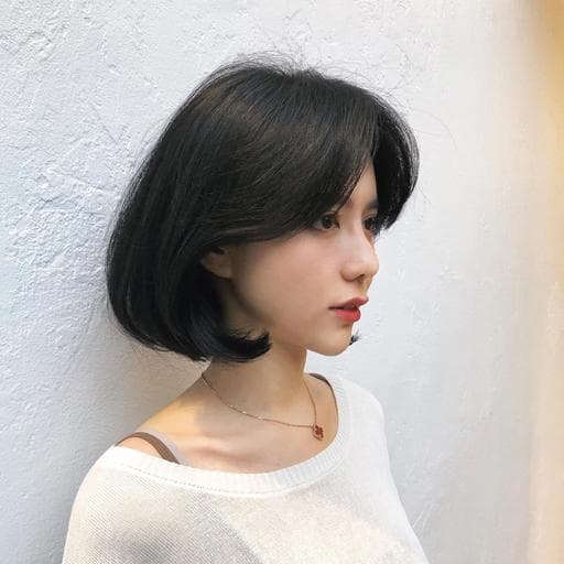 女生短髮、長瀏海、女生染燙