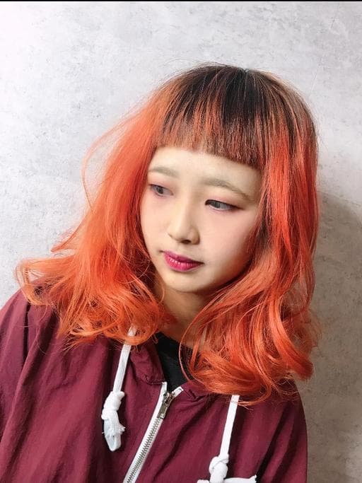 女生中長髮、女生染髮、漂色