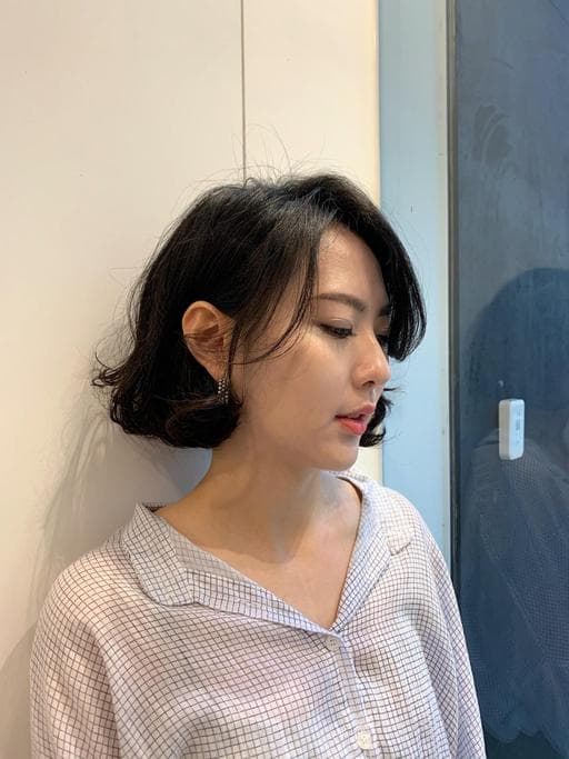 女生短髮、溫塑燙、女生燙髮