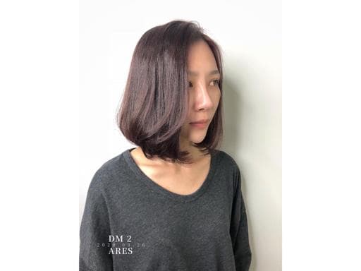 女生短髮、長瀏海、女生染髮