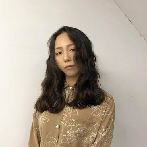 長瀏海、女生長髮、溫塑燙