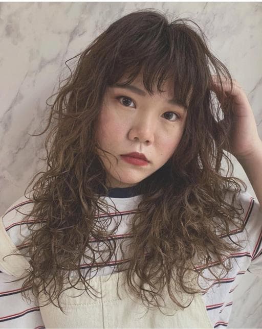 女生染燙、咖啡色系、女生長髮