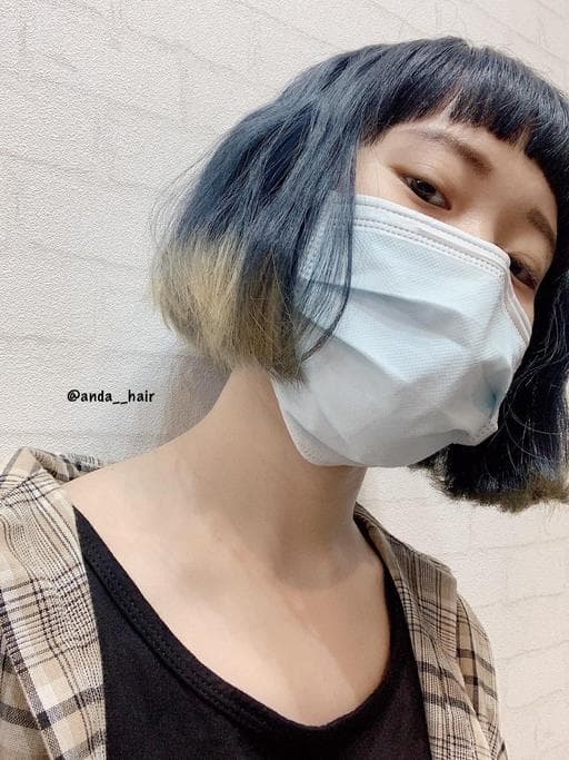 女生短髮、漂色、灰色系