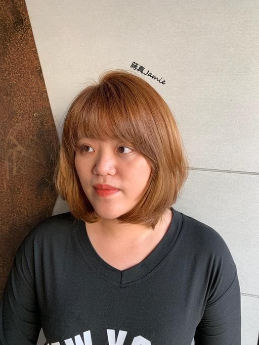 女生短髮、女生染髮、溫塑燙