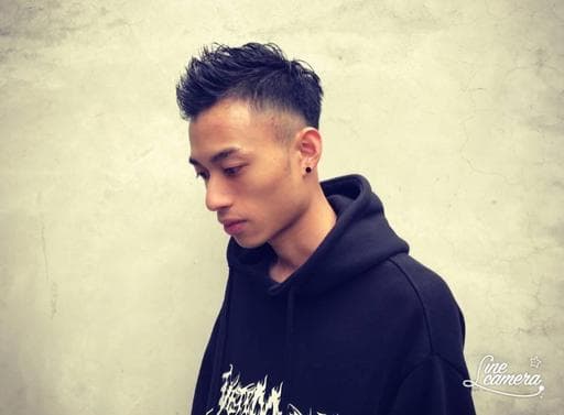 男生短髮、短瀏海、粗硬髮