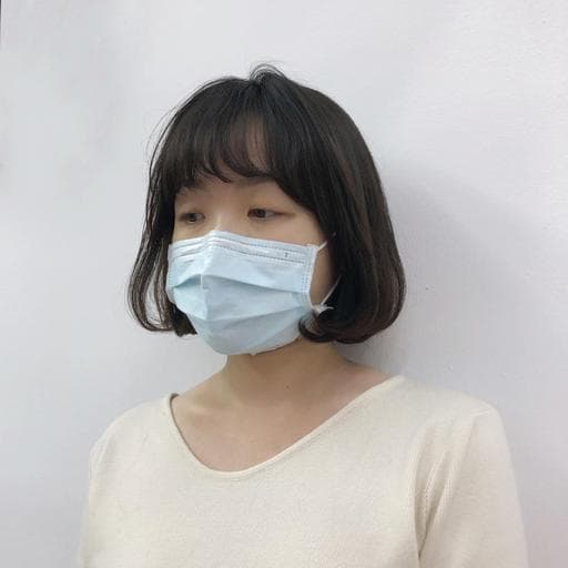 女生短髮、短瀏海、溫塑燙