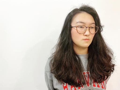 長瀏海、女生長髮、溫塑燙