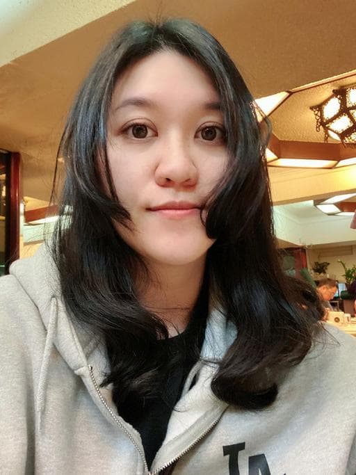 女生長髮、長瀏海、溫塑燙