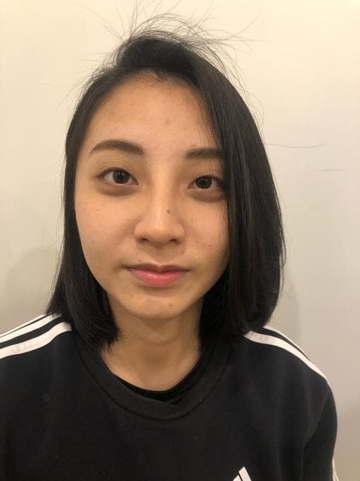 女生短髮、長瀏海、粗硬髮