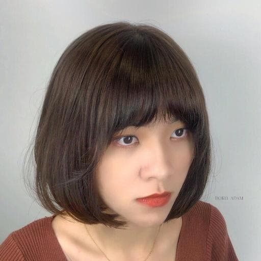 女生短髮、短瀏海、女生染髮