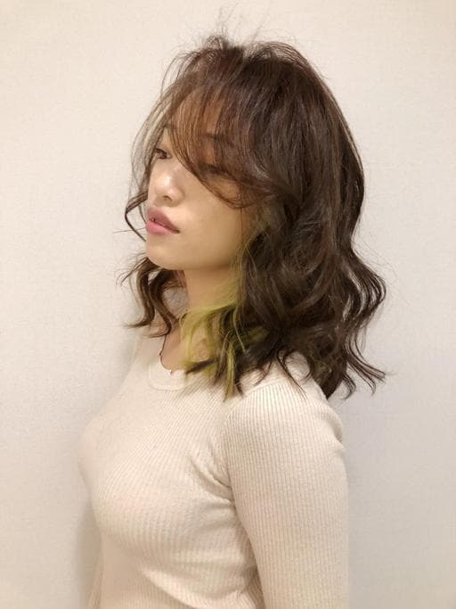 女生中長髮、漂色、女生染髮