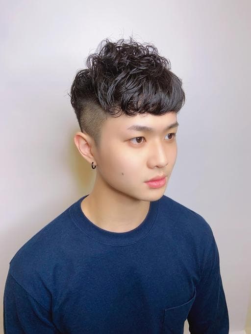 男生短髮、男生燙髮、冷燙