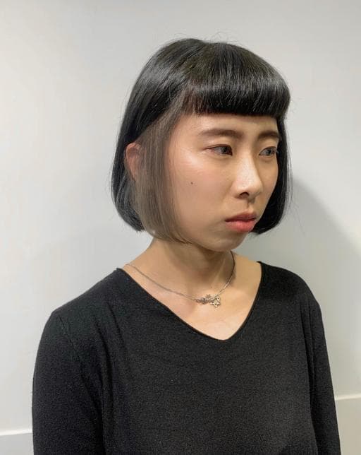 女生短髮、鮑伯頭、灰色系