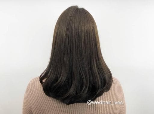 女生中長髮、女生染髮、不用漂髮
