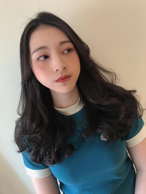 長瀏海、女生長髮、溫塑燙