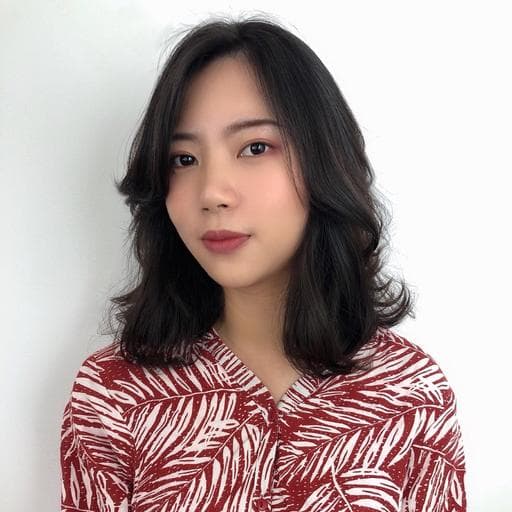 女生中長髮、溫塑燙、女生燙髮