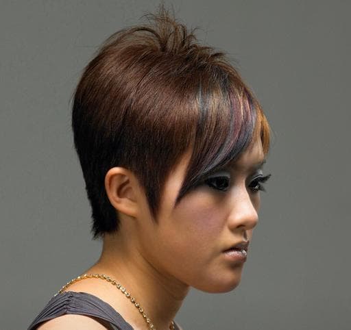 女生短髮、特殊色、設計染