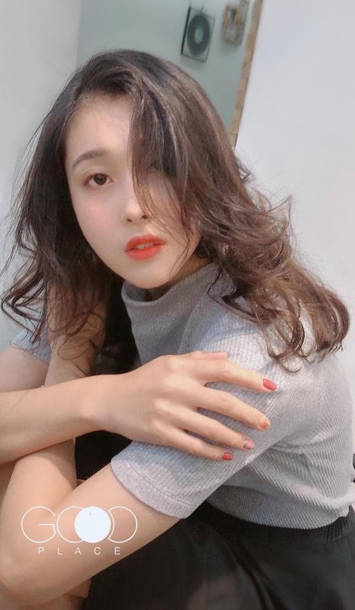 長瀏海、女生長髮、溫塑燙