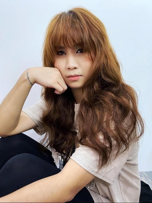 長瀏海、女生染燙、女生長髮