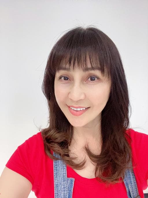 粗硬髮、長瀏海、女生染髮