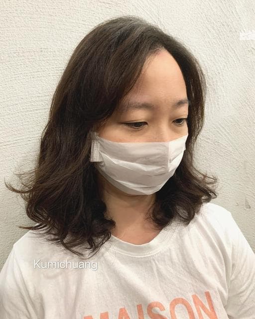 燙卷、長瀏海、空氣感卷髮