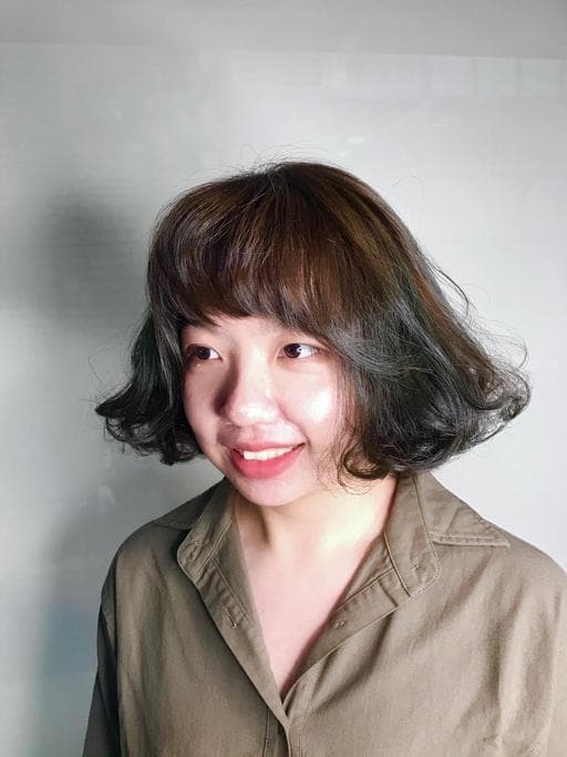 女生短髮、女生染燙、髮妝燙