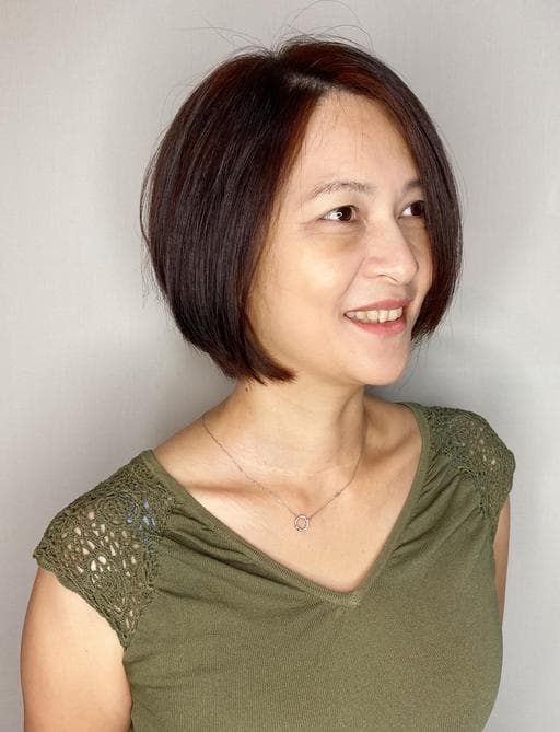 女生短髮、鮑伯頭、棕色系