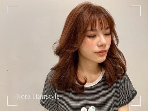 女生長髮、女生染髮、楓葉髮色