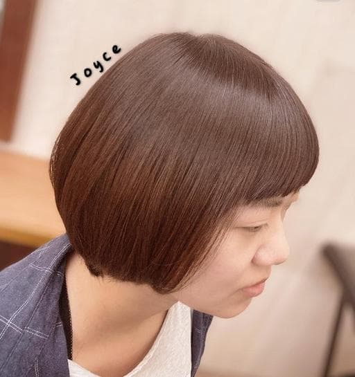 女生短髮、女生染髮、短瀏海