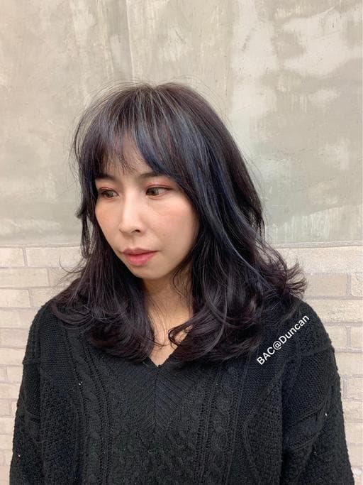 女生中長髮、台南染髮、女生染燙