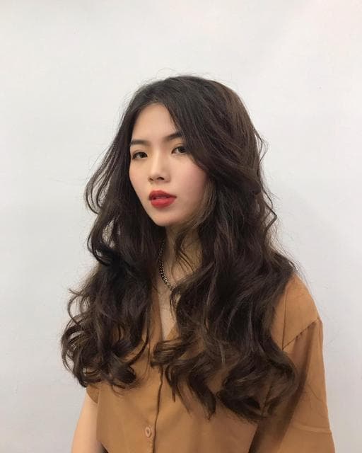 長瀏海、女生長髮、溫塑燙