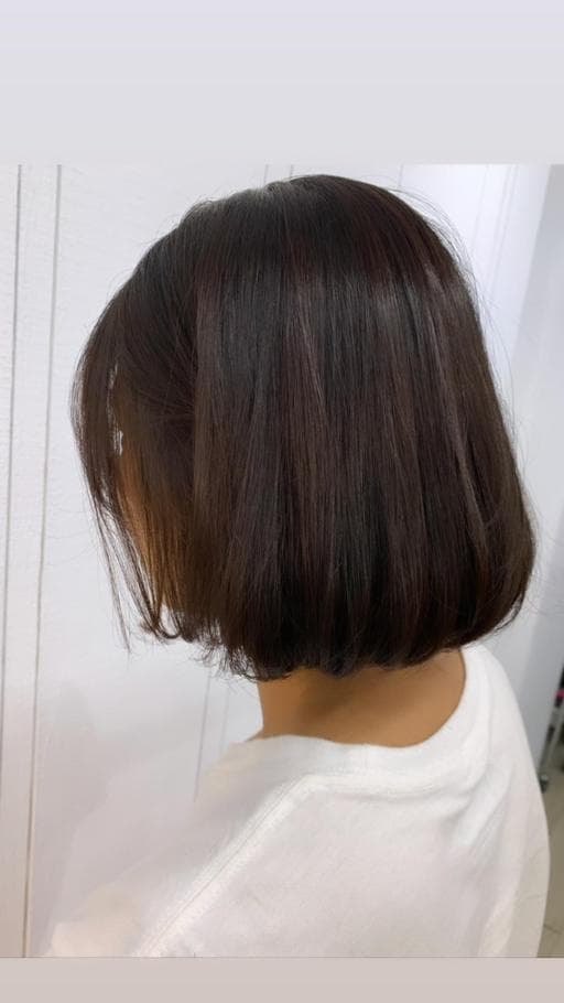 布朗尼髮色、女生中長髮、女生染髮