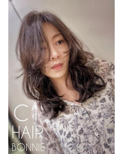 燙卷、女生長髮、長瀏海