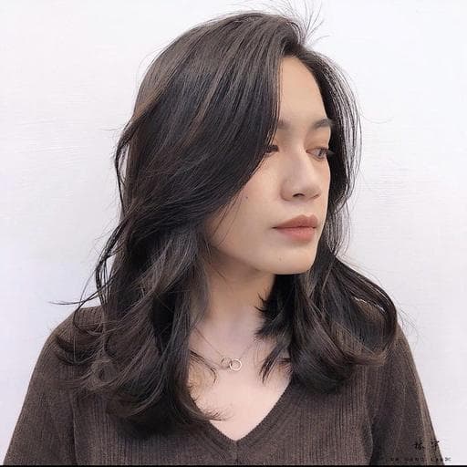 女生燙髮、女生中長髮、溫塑燙