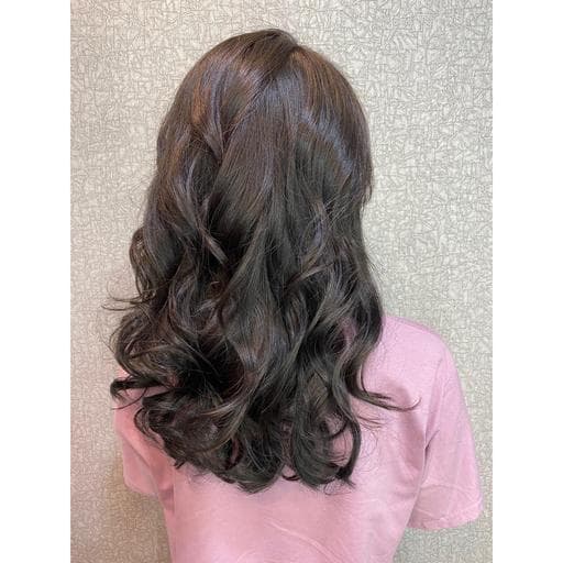 女生中長髮、女生染髮、不用漂髮