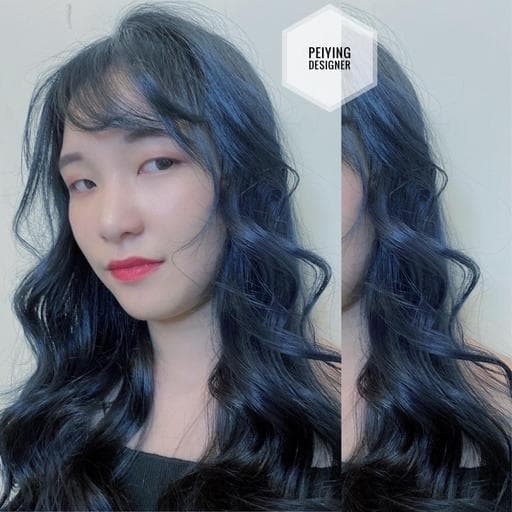 女生長髮、女生染髮、短瀏海