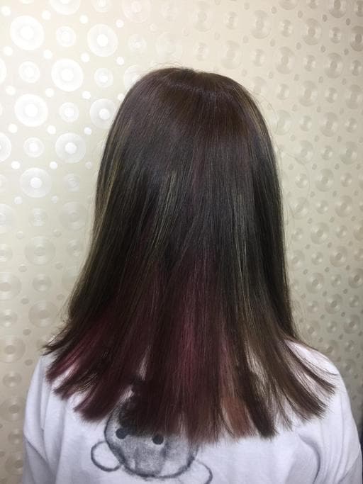 漂色、女生中長髮、特殊色