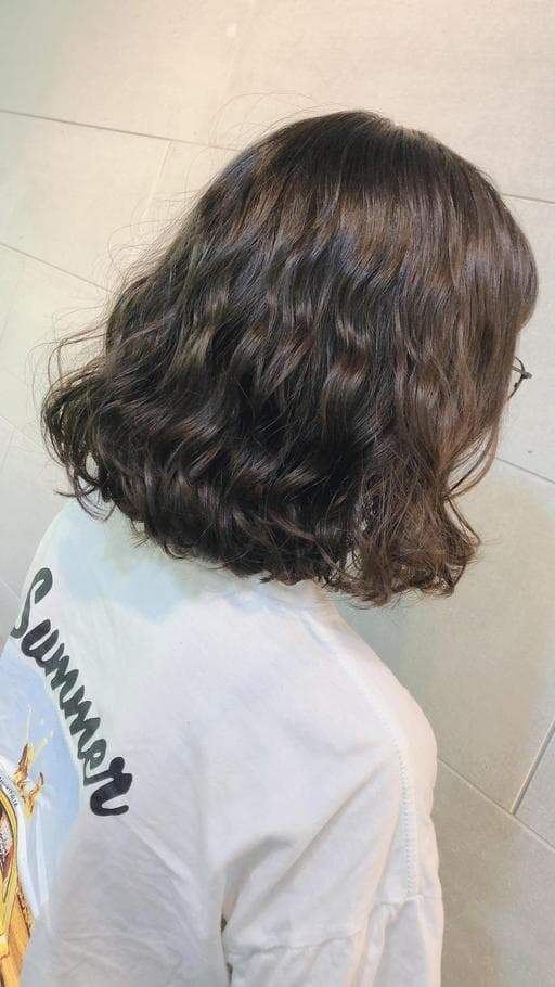 女生短髮、溫塑燙、短瀏海