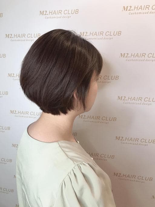 女生染燙、女生染髮、短瀏海