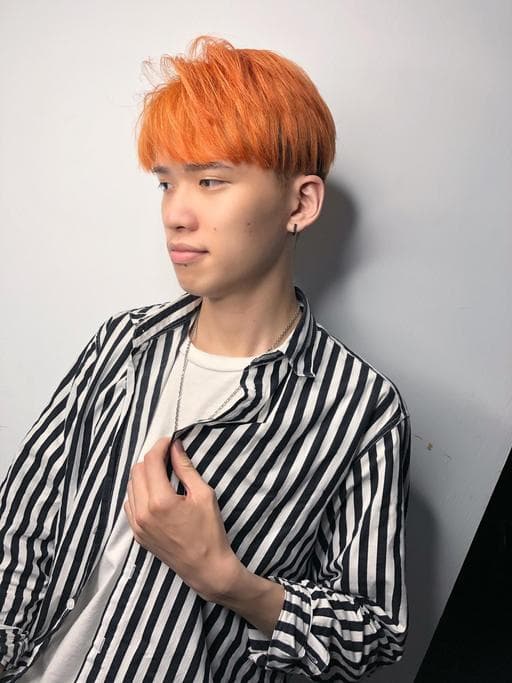 男生短髮、漂色、韓系