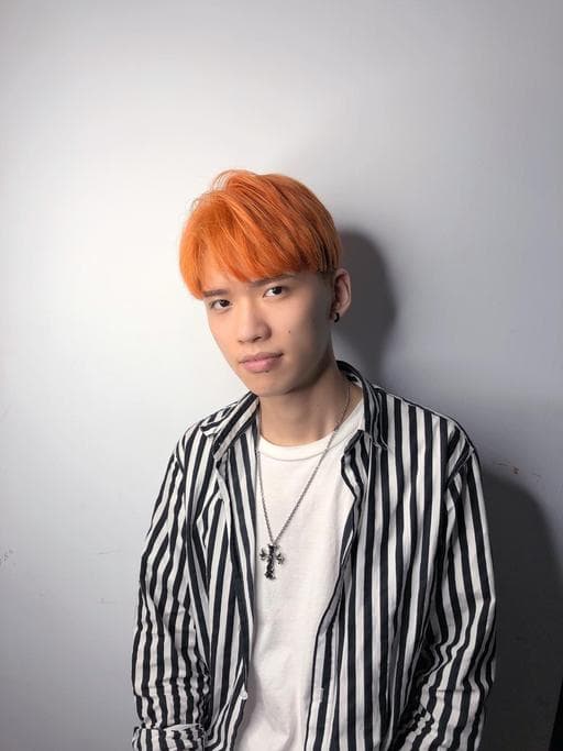 男生短髮、漂色、韓系