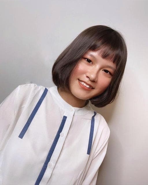 女生中長髮、溫塑燙、女生燙髮