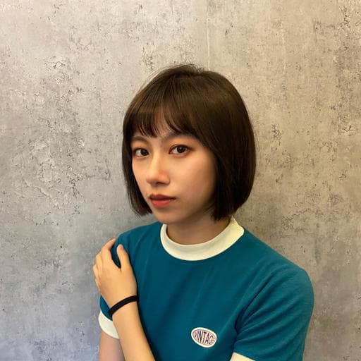 女生短髮、短瀏海、女生染髮