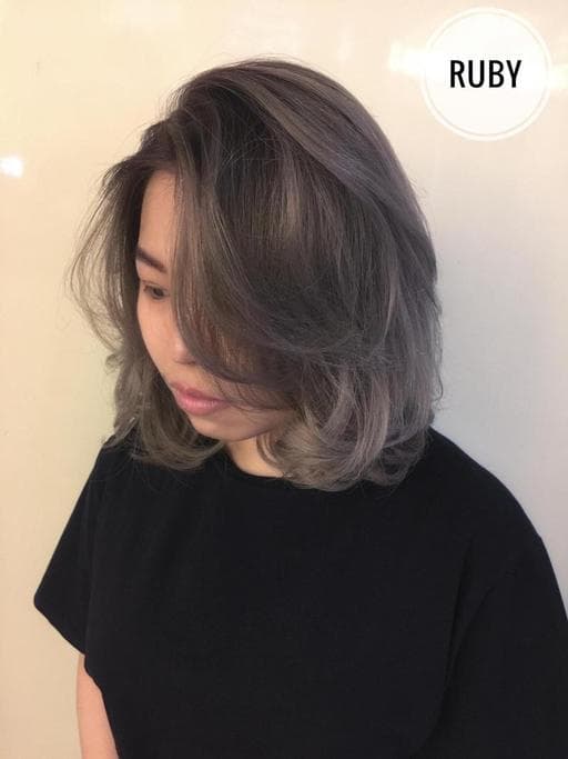 女生短髮、霧面、蓬鬆感