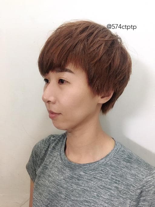 女生短髮、女生染燙、漂色