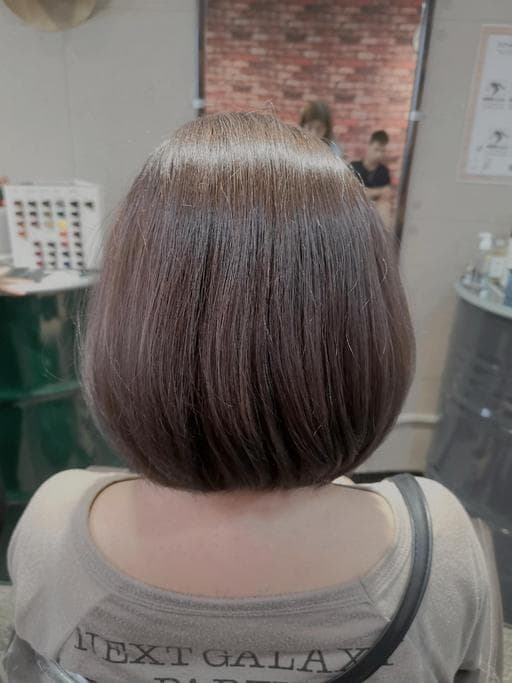 女生短髮、長瀏海、不用漂髮
