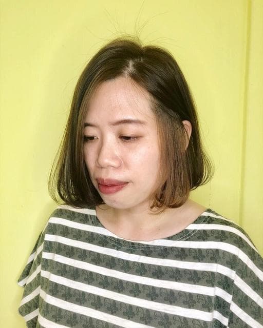 女生染髮、女生短髮、內彎
