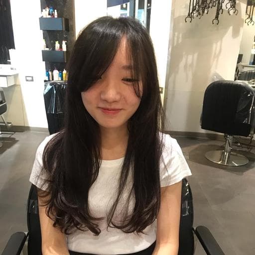 長瀏海、女生染燙、女生長髮
