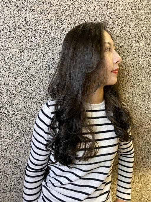 溫塑燙、長瀏海、女生燙髮